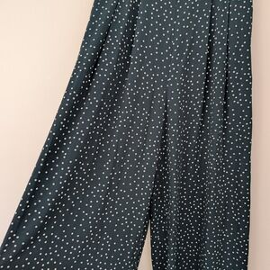 Polka Dot Wide-Leg Pants